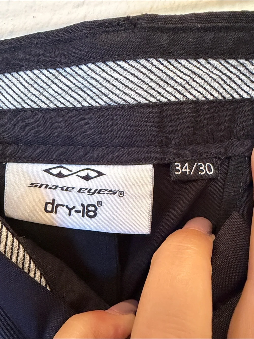 Snake Eyes Dry-18 Men's Black Dress Pants Size 34/30